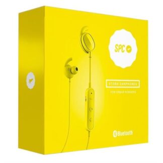 AURICULARES DESPORTIVOS BLUETOOTH SPC STORK AMARELO ( Amarelo  - Bluetooth - Microfone - Mãos livres - Almofadas d... )