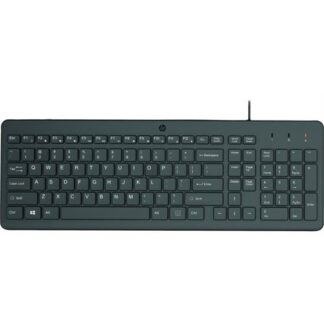 TECLADO HP 150 ( USB  - Preto  - Tecnologia USB Plug and Play - Os comandos m... )
