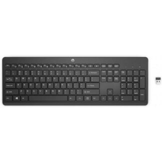 TECLADO SEM FIOS HP 230 ( Wireless  - Preto  - Teclado chiclete - Teclado numérico - I... )