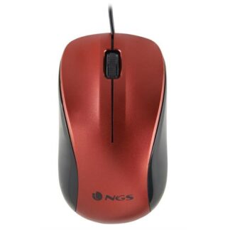 RATO NGS CREW VERMELHO( USB  - Vermelho  - Sensor ótico - 1200 DPI - Roda de rolagem + 2 botões - Ergonómico  )