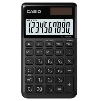 CALCULADORA CASIO BOLSO  -SL1000SCBK ( Preto  - Visor de 10 dígitos - Cálculo de taxas - Tecla 00 -... )
