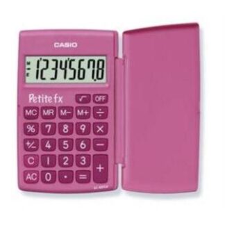 CALCULADORA CASIO BOLSO   -LC401LVPK ( Rosa  - 8 dígitos - Visor grande - Memória - Percentagem - C... )